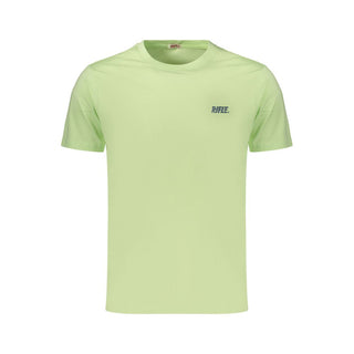 Camiseta de algodón verde para hombre