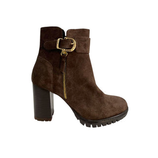 Botas para mujer de cuero marrón