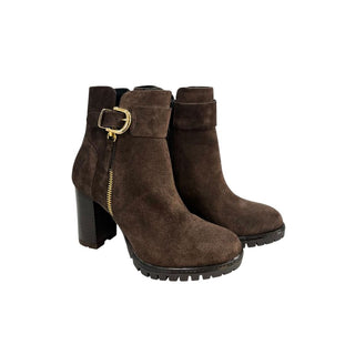 Brown Leather Women Boot