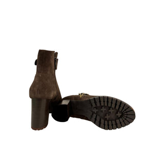 Brown Leather Women Boot