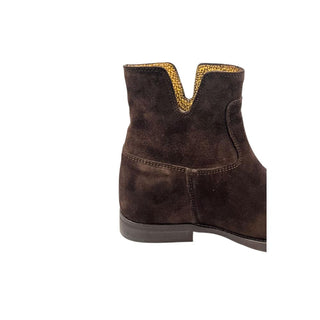 Brown Leather Women Boot