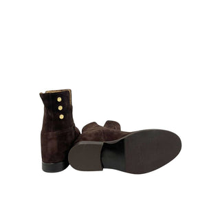 Brown Leather Women Boot