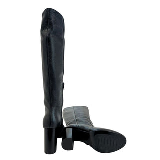 Black Leather Women Boot