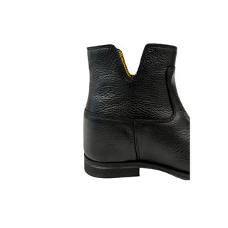 Bota para mujer negra de cuero  