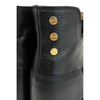 Bota para mujer negra de cuero  