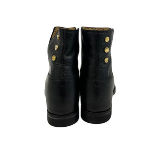 Bota para mujer negra de cuero  