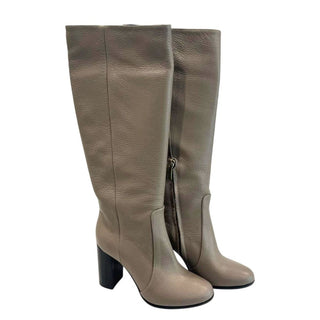 Brown Leather Women Boot