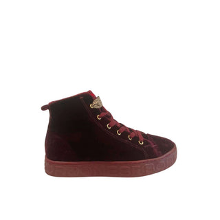 Zapatilla de tela roja para mujer