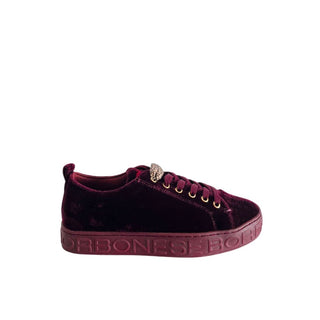 Zapatilla sintética roja para mujer