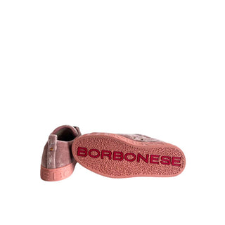 Zapatillas de tela rosa para mujer