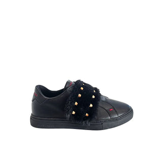Zapatilla de goma negra para mujer