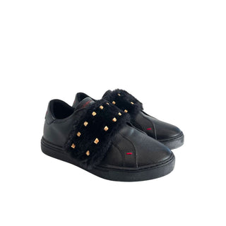 Black Rubber Women's Sneaker