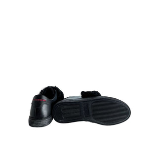 Black Rubber Women's Sneaker