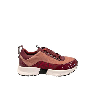 Zapatillas de tela rojas para mujer
