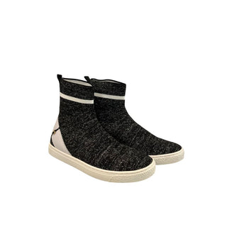 Black Rubber Women Sneaker