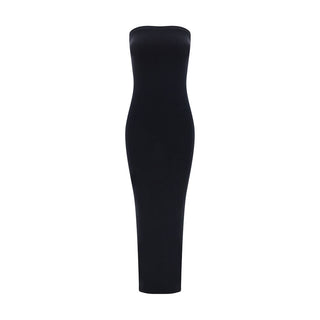Black Cotton Cocktail Dress