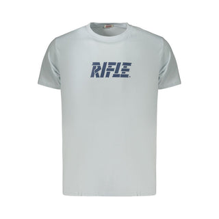 Camiseta de algodón azul claro para hombre