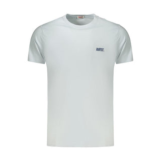 Camiseta de algodón azul claro para hombre