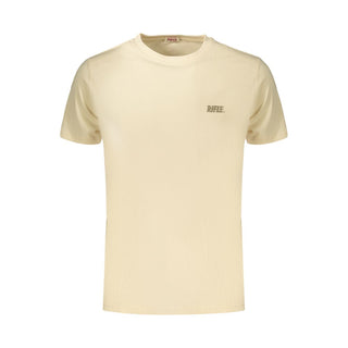Camiseta de algodón beige para hombre