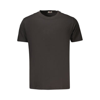 Camiseta negra de algodón para hombre