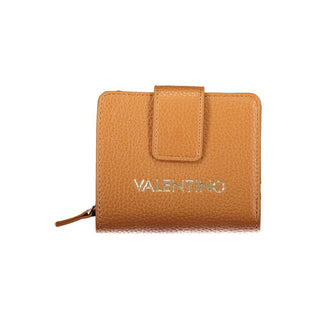 Brown Polyurethane Women's Wallet