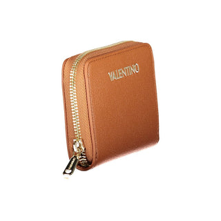 Brown Polyurethane Women's Wallet