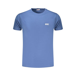 Camiseta de algodón azul para hombre