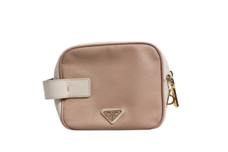 Bolso pequeño de hombro de cuero gris arcilla  