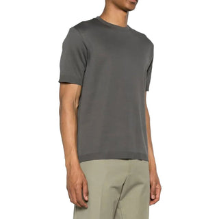 Camiseta de algodón gris