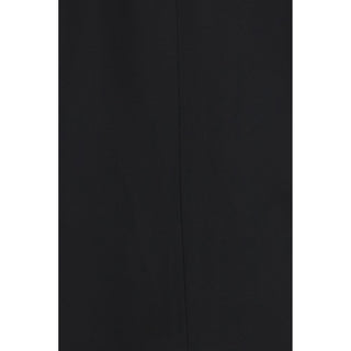 Black Viscose Full-Length Jacket