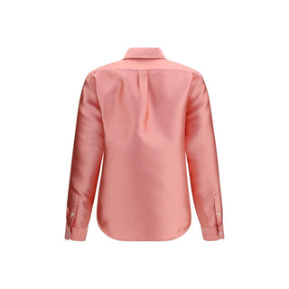 Camisa de vestir multicolor de poliéster