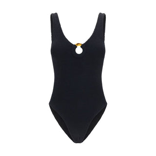 Black Polyamide One-Piece Swimsuit