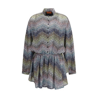 Multicolor Viscose Casual Dress