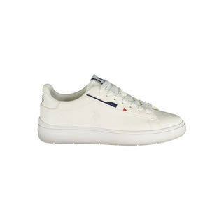 White Polyester Women's Sneaker