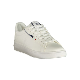 White Polyester Women's Sneaker