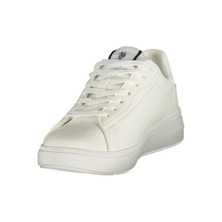 White Polyester Women's Sneaker
