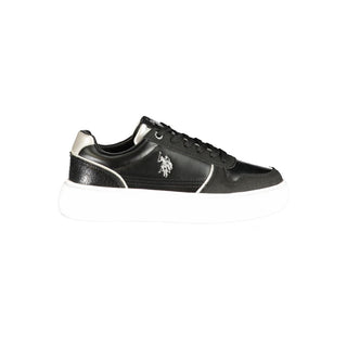 Zapatillas de mujer de poliuretano negro
