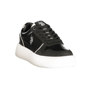 Zapatillas de mujer de poliuretano negro