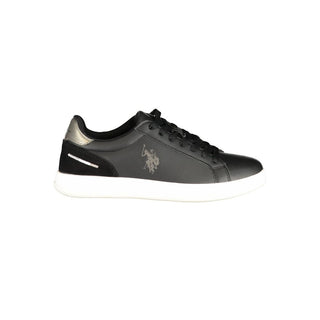 Black Polyurethane Women's Sneaker