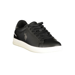 Black Polyurethane Women's Sneaker