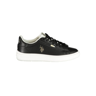 Zapatilla para mujer negra de poliuretano
