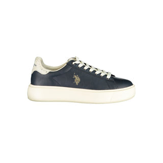Blue Polyurethane Womens Sneaker