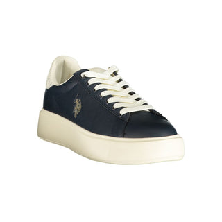 Blue Polyurethane Womens Sneaker