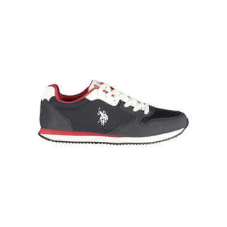 Blue Polyurethane Men's Sneaker