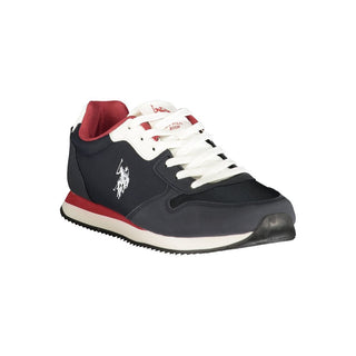 Blue Polyurethane Men's Sneaker