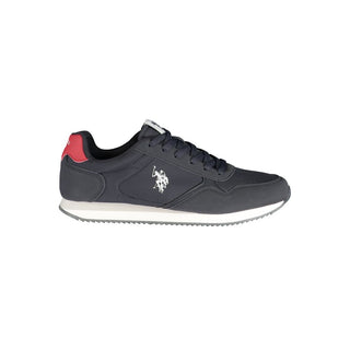 Blue Polyurethane Men's Sneaker