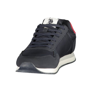 Blue Polyurethane Men's Sneaker