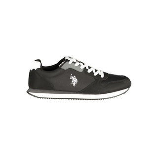 Black Polyurethane Men's Sneaker