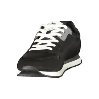 Black Polyurethane Men's Sneaker