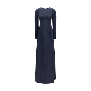 Vestido casual azul cobre